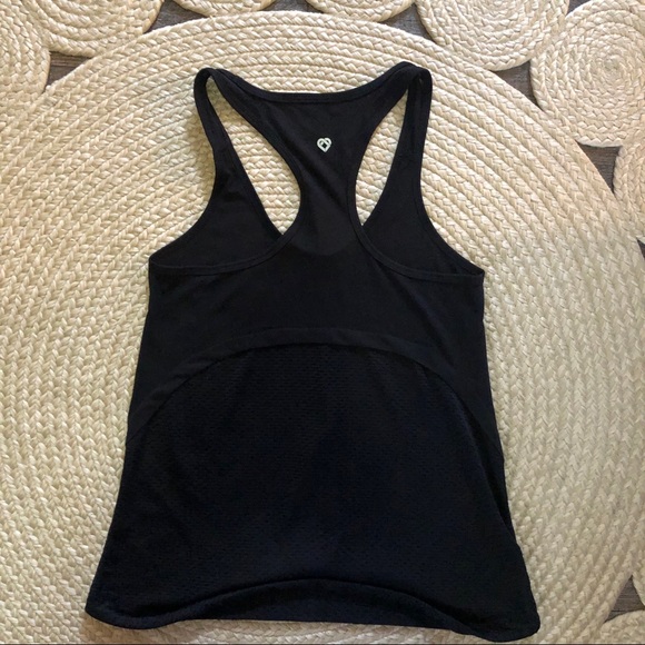 Black racer back mesh tank - Picture 2 of 2